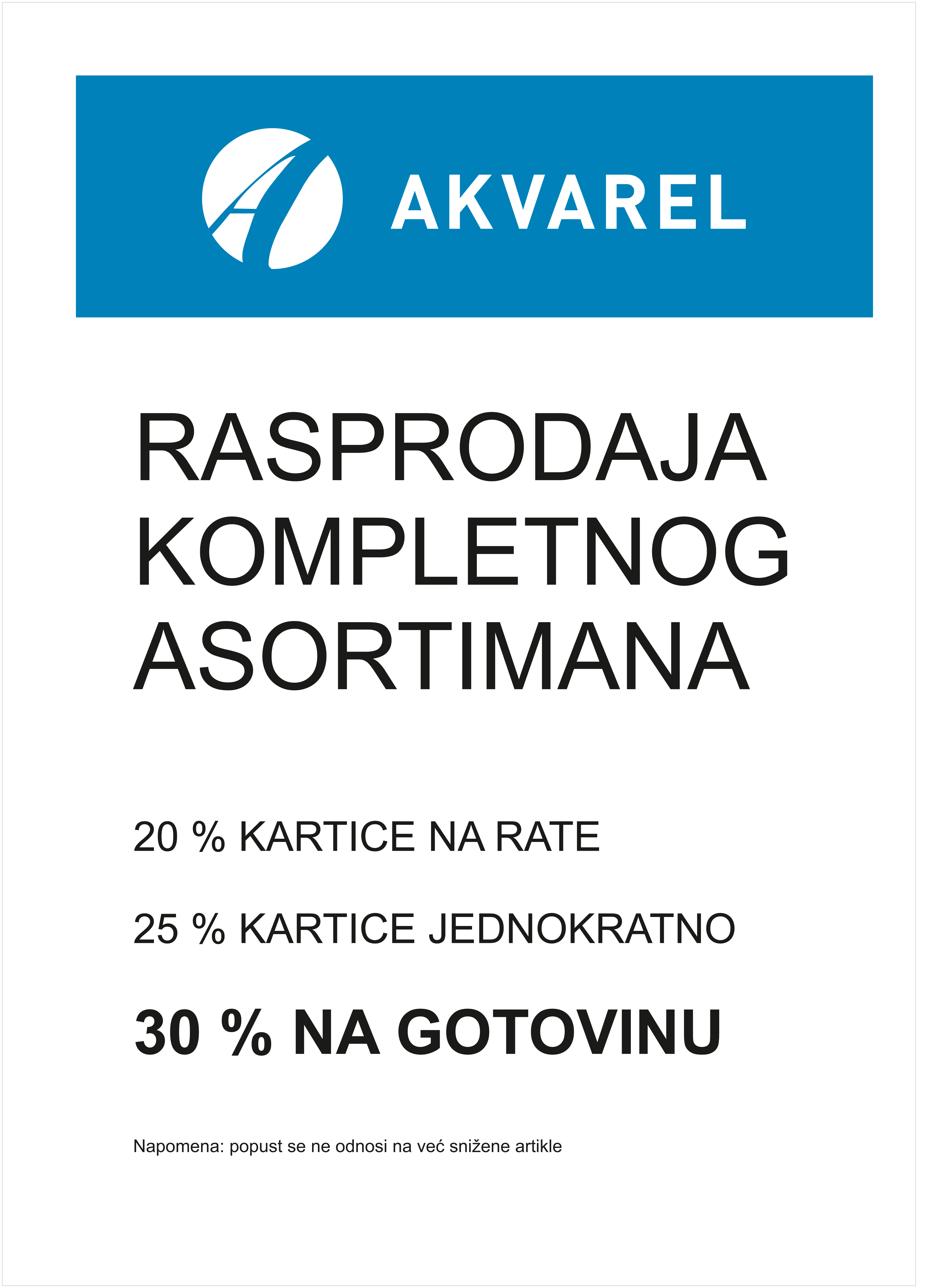 Plakat rasprodaja