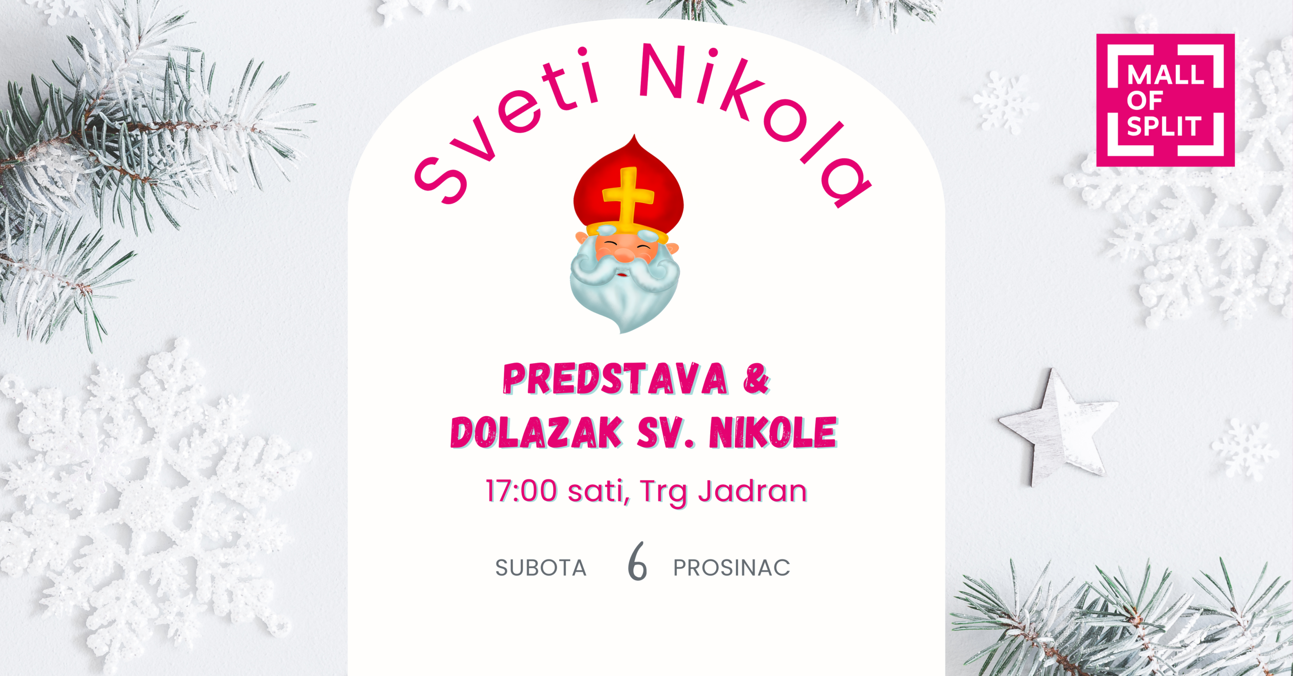 Sveti Nikola dolazi u Mall of Split!